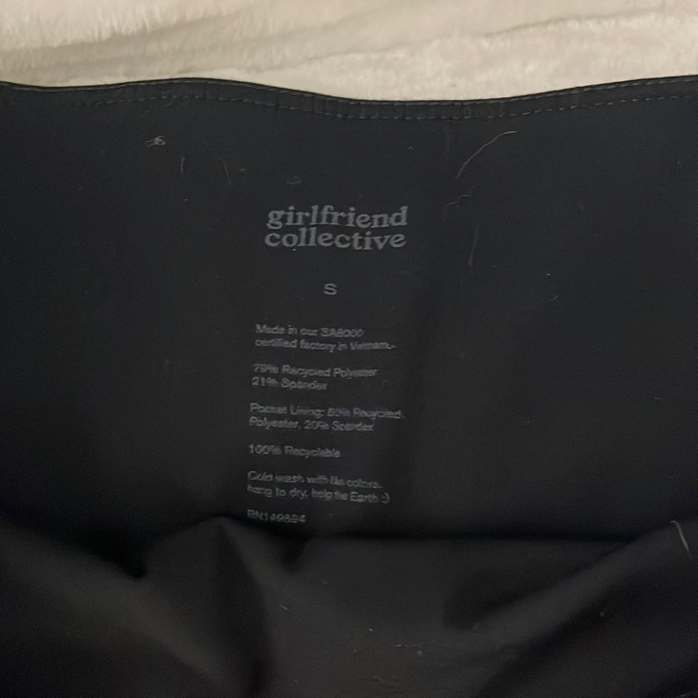 Girlfriend Collective Black Compressive High Rise Legging w/ Pockets